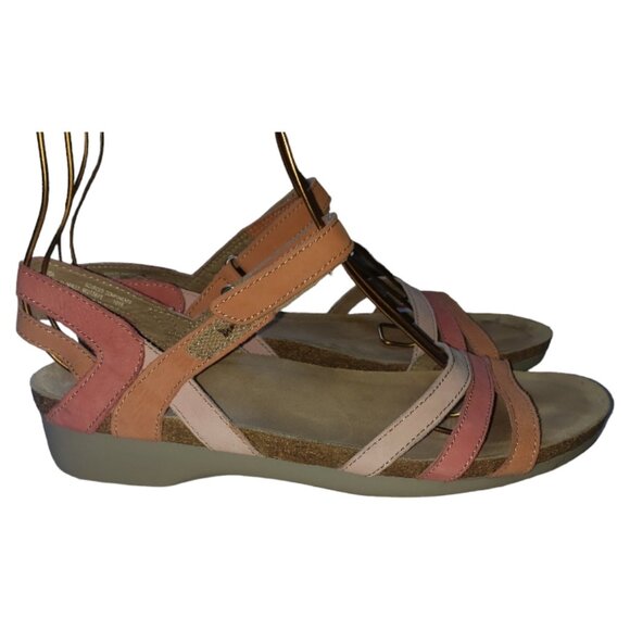 Sh122 Munro Ladies Peach Sandals 10N - Picture 1 of 10